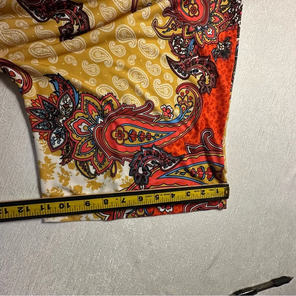 VENUS Asymmetrical Wrap Maxi Dress Red Orange Resort Wear - Picture 13 of 16